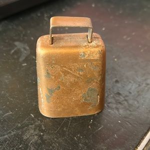 Vintage Copper Sheep or Cow Bell with clapper